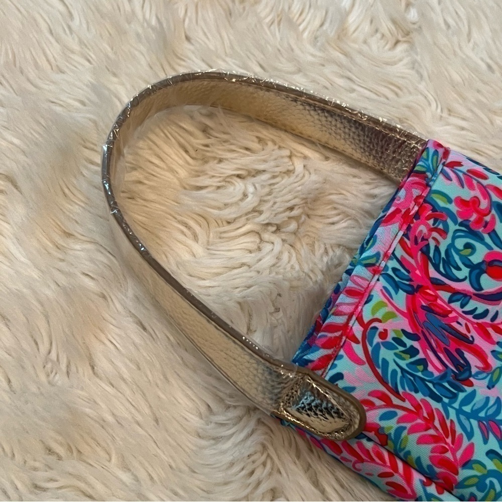 Lilly Pulitzer Insulated Wine Bag in Blue Surf Flim Flam - Picture 4 of 5